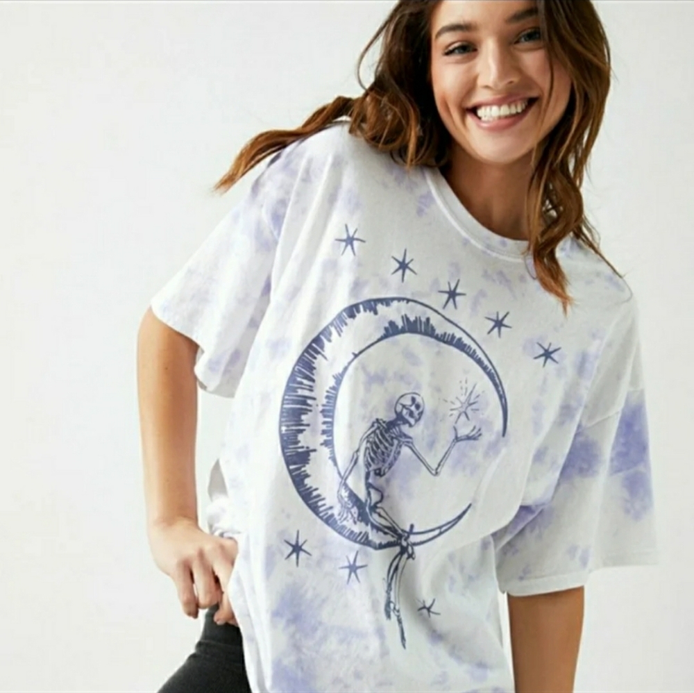Desert Dreamer Skeleton & Moon Oversized T-Shirt